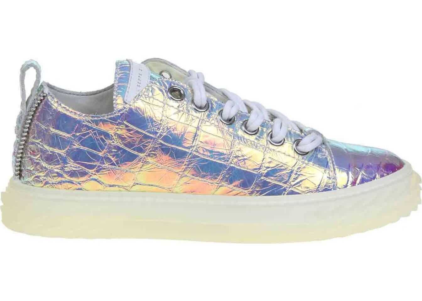 Giuseppe Zanotti Blabber Jellyfish Iridescent Sneakers Metallic