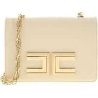 Genti tip postas Gold Logo Bag In Cream Color Femei
