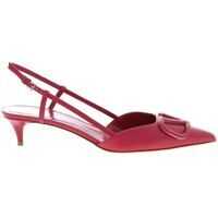 Pantofi cu toc Sling Back V Logo In Magenta Color Femei