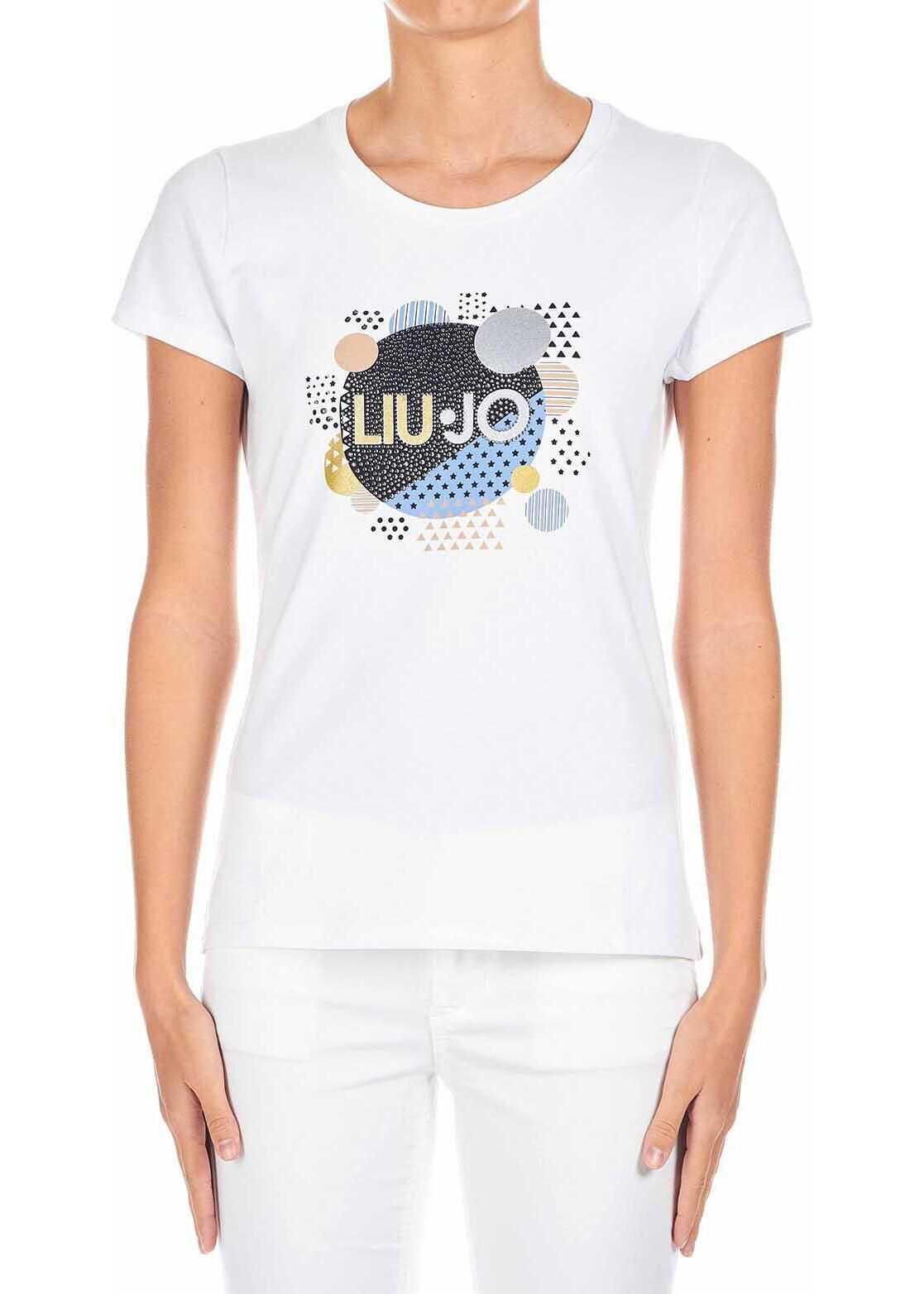 Liu Jo T-Shirt with logo-print White