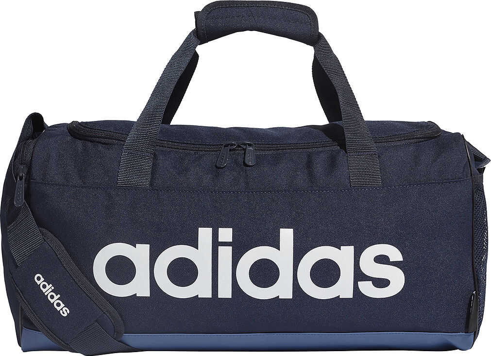 adidas Linear Logo Duffle Bag Blue
