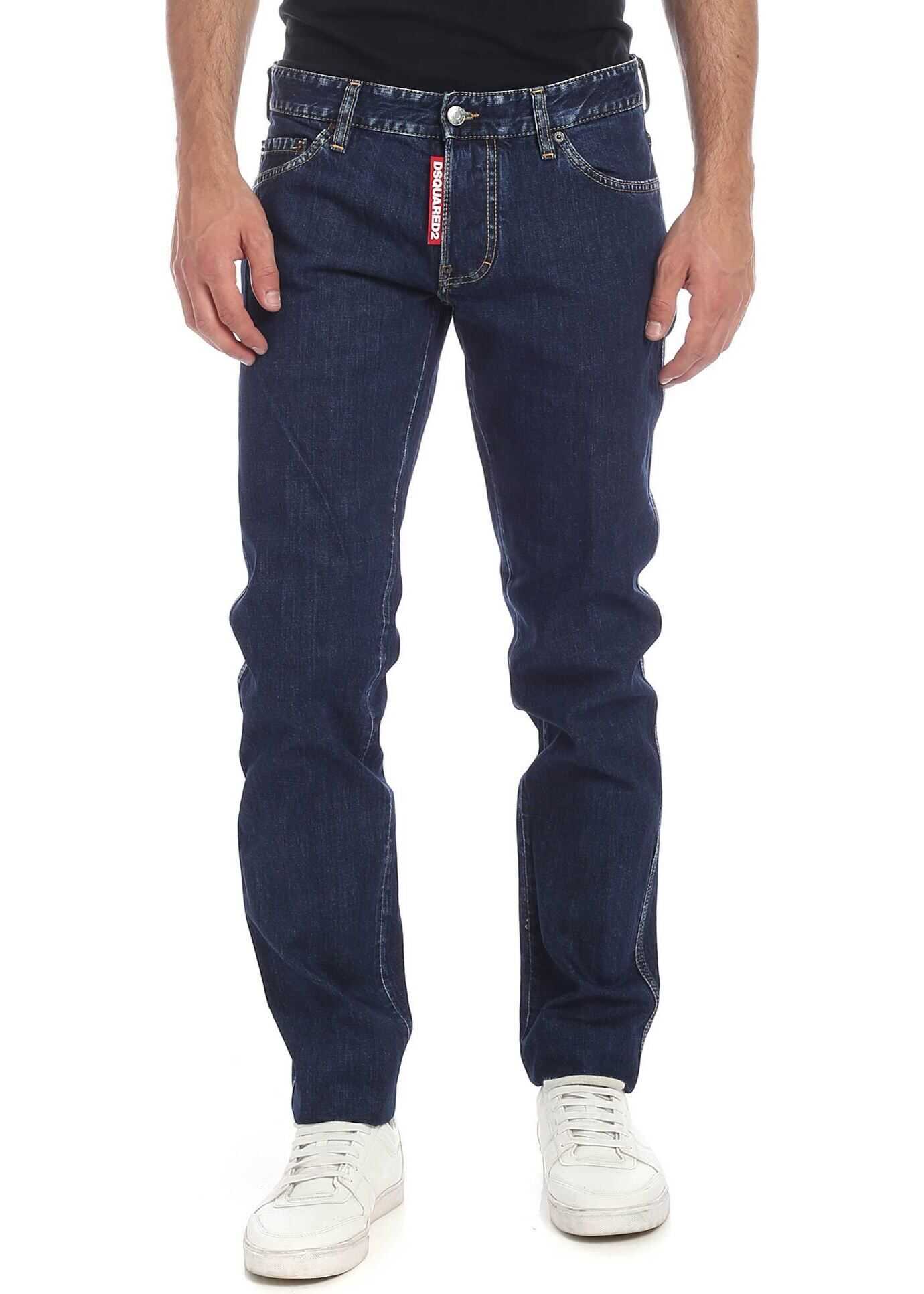 DSQUARED2 Slim Jean Jeans In Blue With Vintage Details* Blue