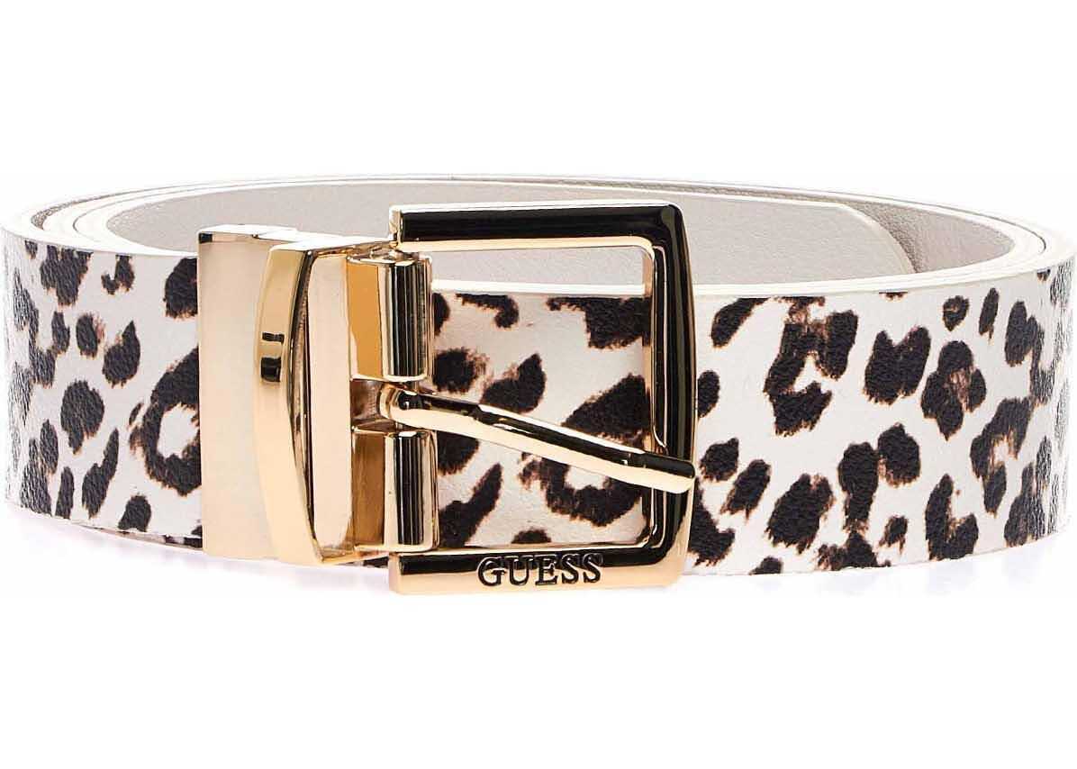 GUESS Faux leather belt Beige