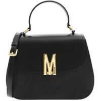 Genti de mana M Logo Fastening Handbag In Black Femei
