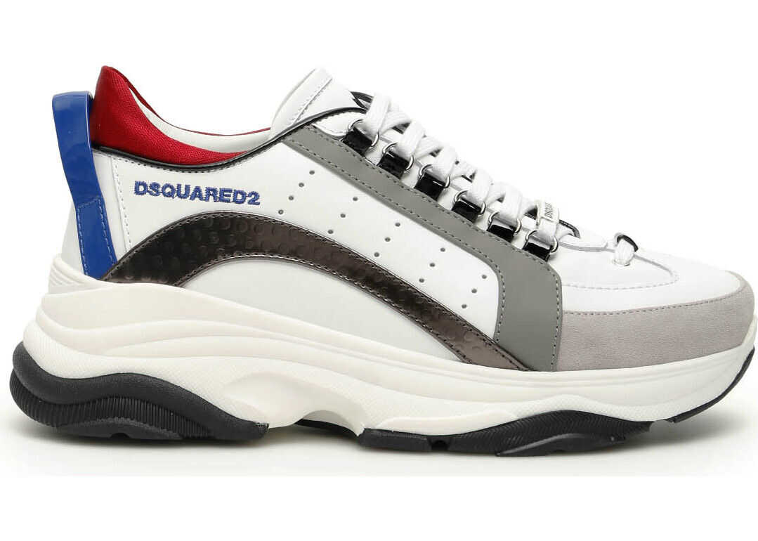 DSQUARED2 Bumpy 551 Sneakers BIANCO BLU ELETTRICO