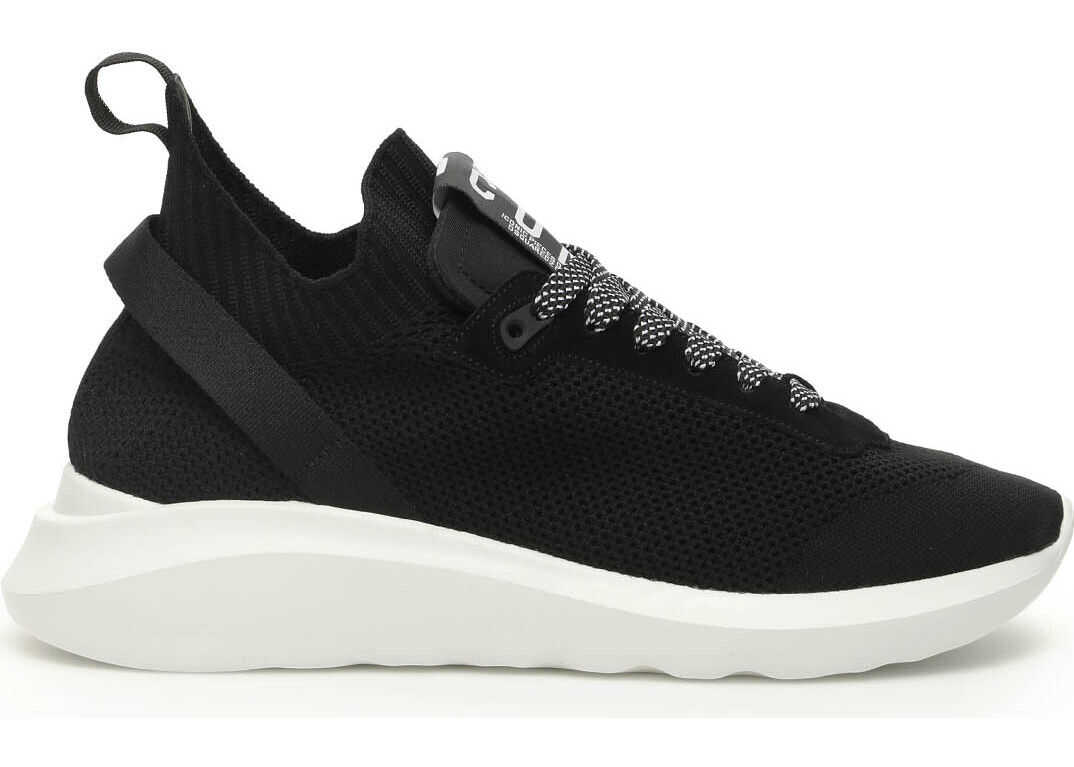 DSQUARED2 Speedster Knit Sneakers NERO BIANCO