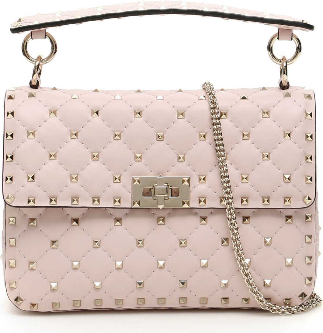 Valentino Garavani Rockstud Spike Bag ROSE QUARTZ