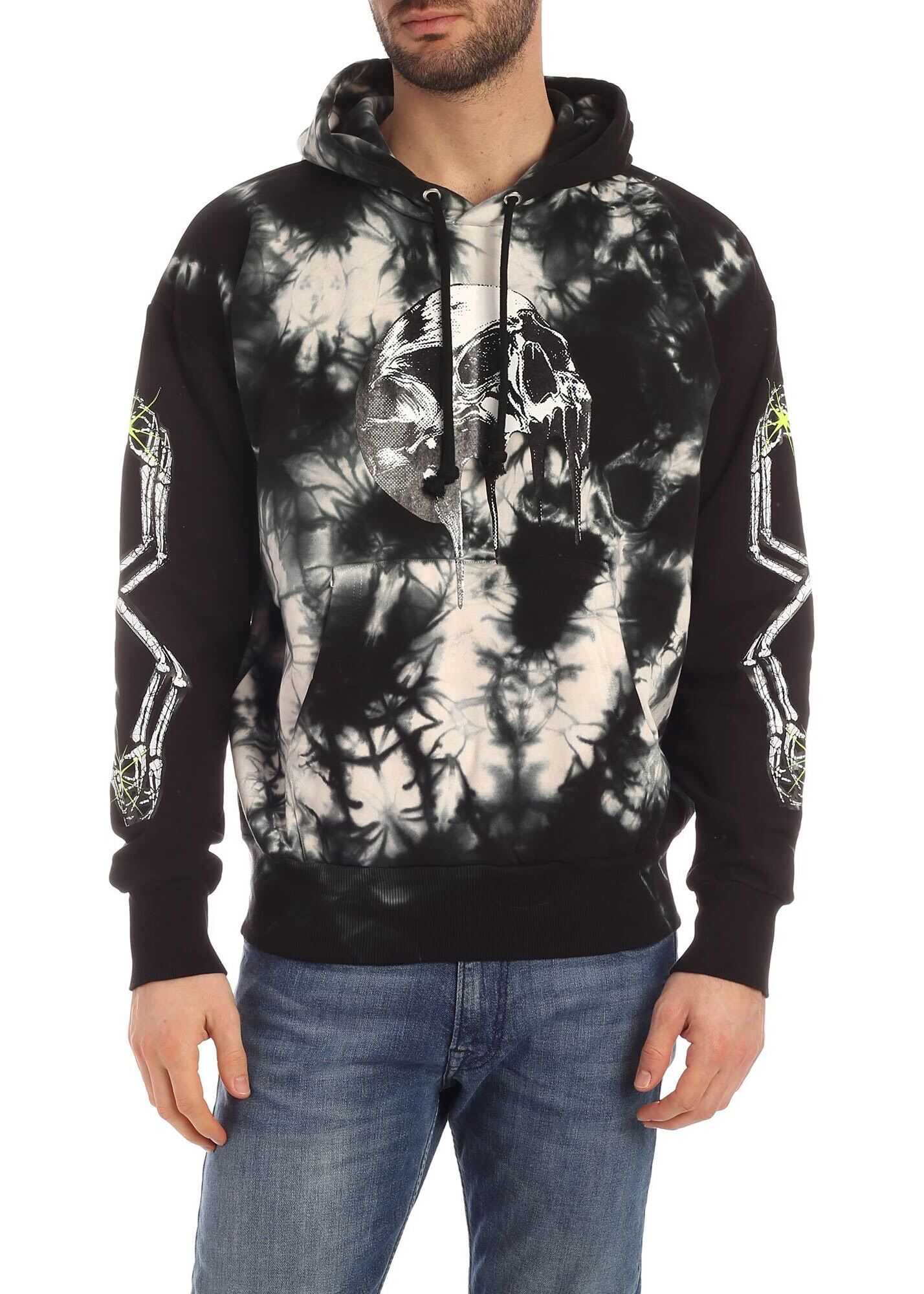 Diesel Alby-Y Tie-Dye Sweatshirt In Black Black
