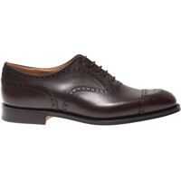 Pantofi eleganti Diplomat 173 Oxford Shoes In Ebony Color Leather Barbati