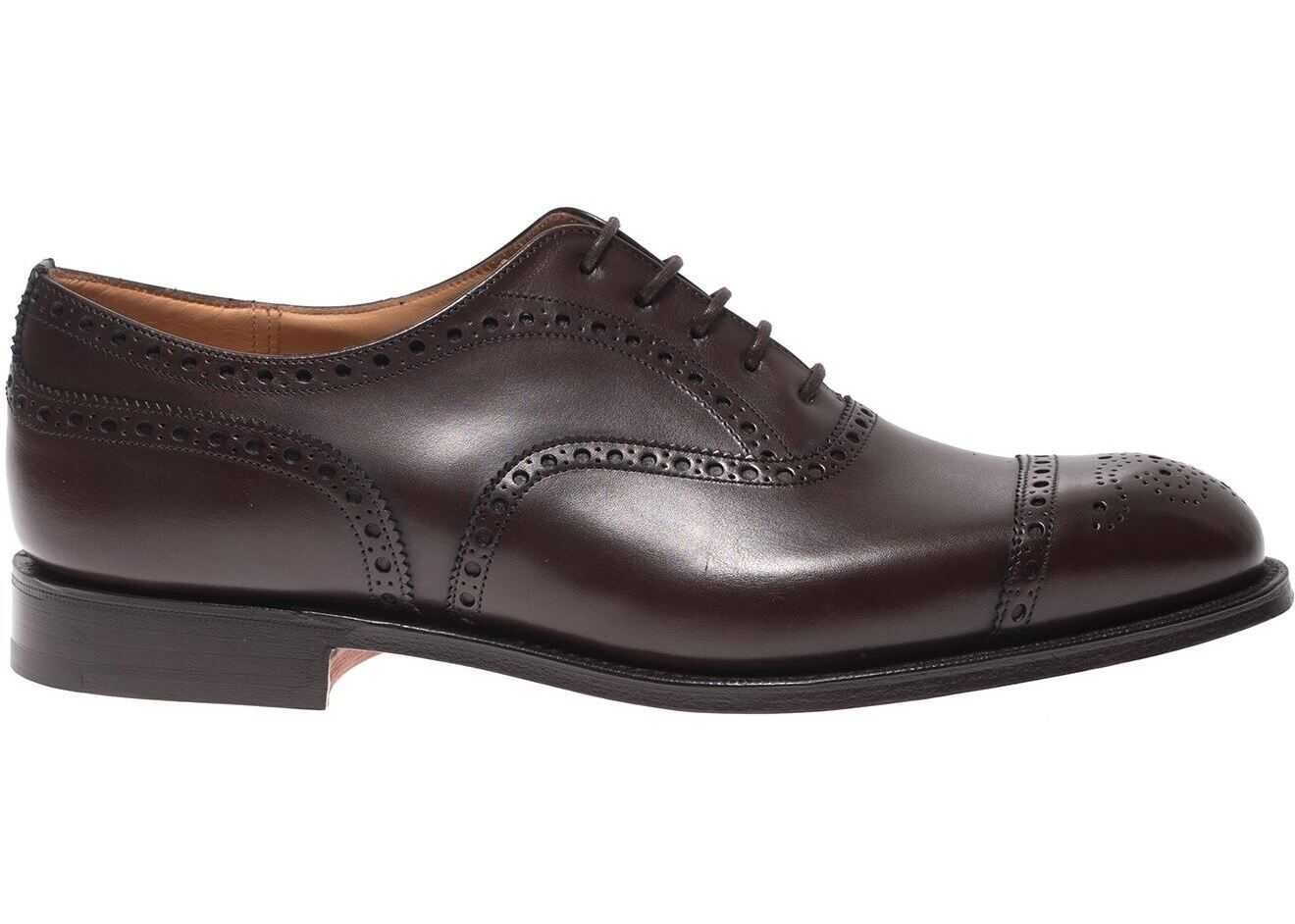 Diplomat 173 Oxford Shoes In Ebony Color Leather thumbnail
