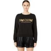 Hanorace Cotton Fleece Sweatshirt w/ Tiger Teddy Bear Lettering Femei
