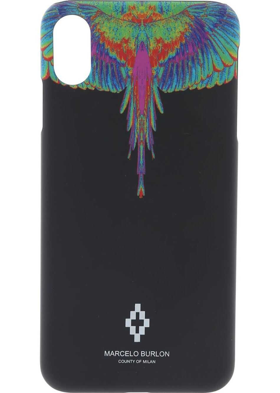 Marcelo Burlon Flo Wings Iphone Xs Max Cover In Black Black