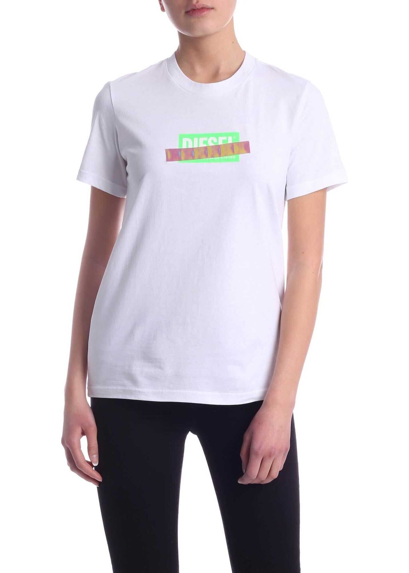 Diesel Sily-S2 T-Shirt In White White