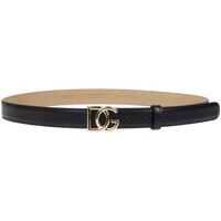 Curele Crossed Dg Logo Buckle Belt In Black Femei