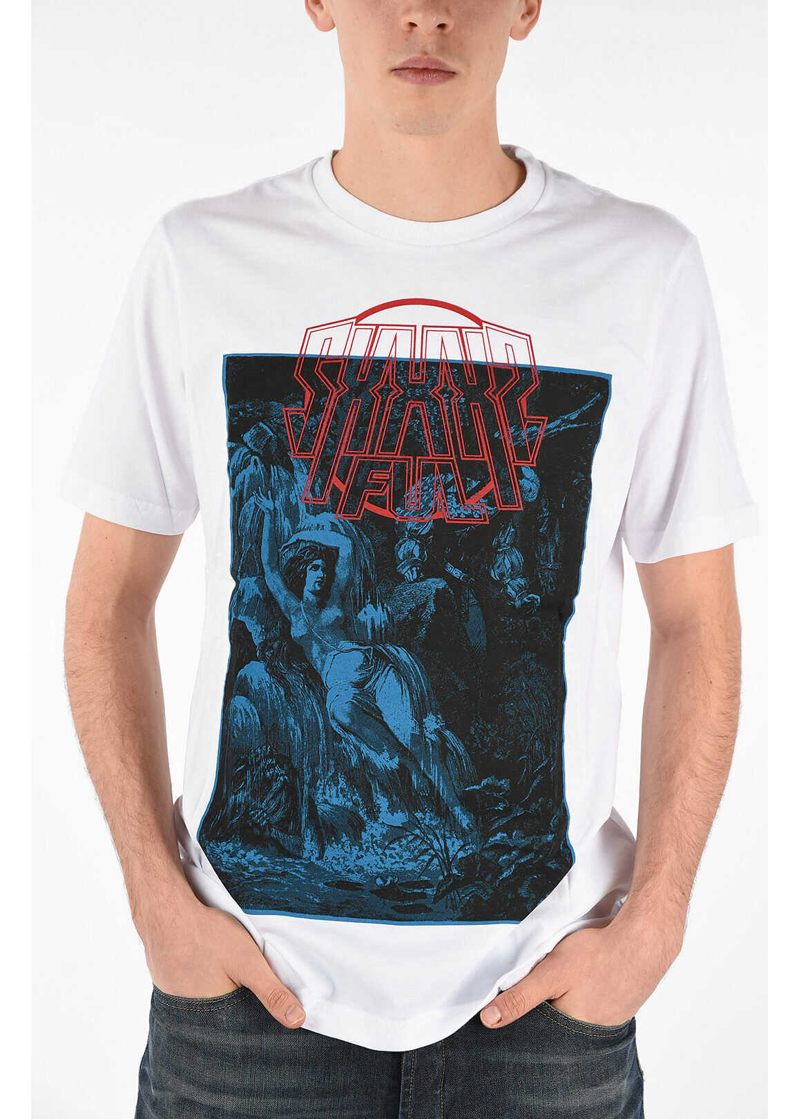 Diesel Printed T-JUST-XQ T-shirt WHITE