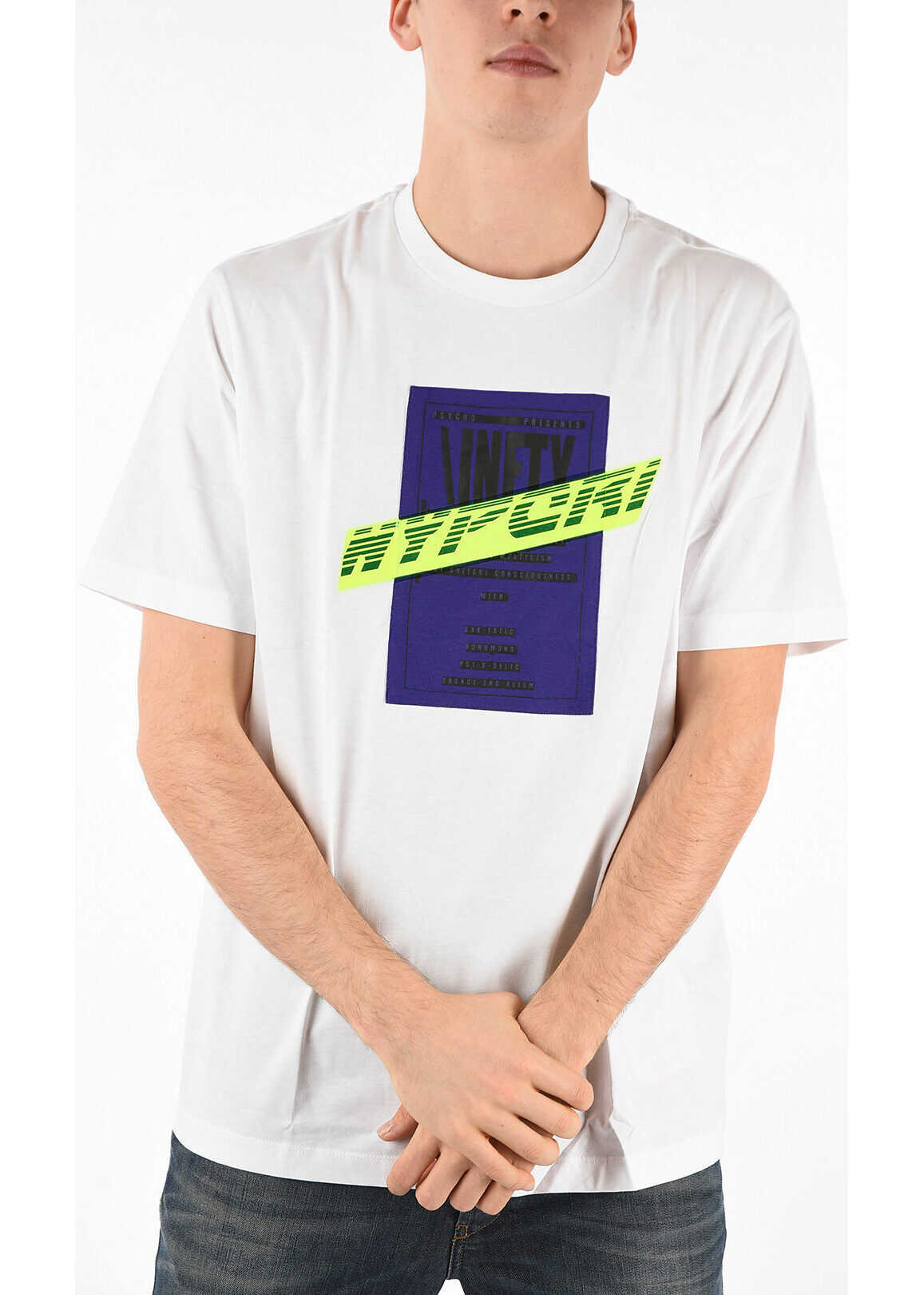 Diesel Printed T-JUST-Y7 T-shirt WHITE