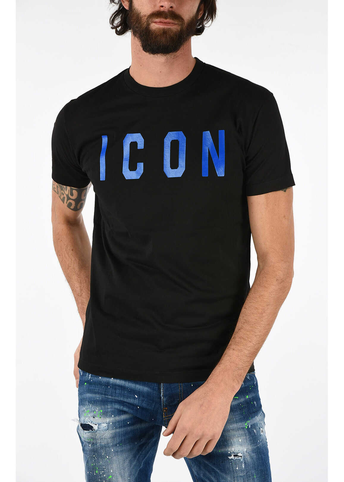 DSQUARED2 ICON Printed COOL FIT T-shirt BLACK