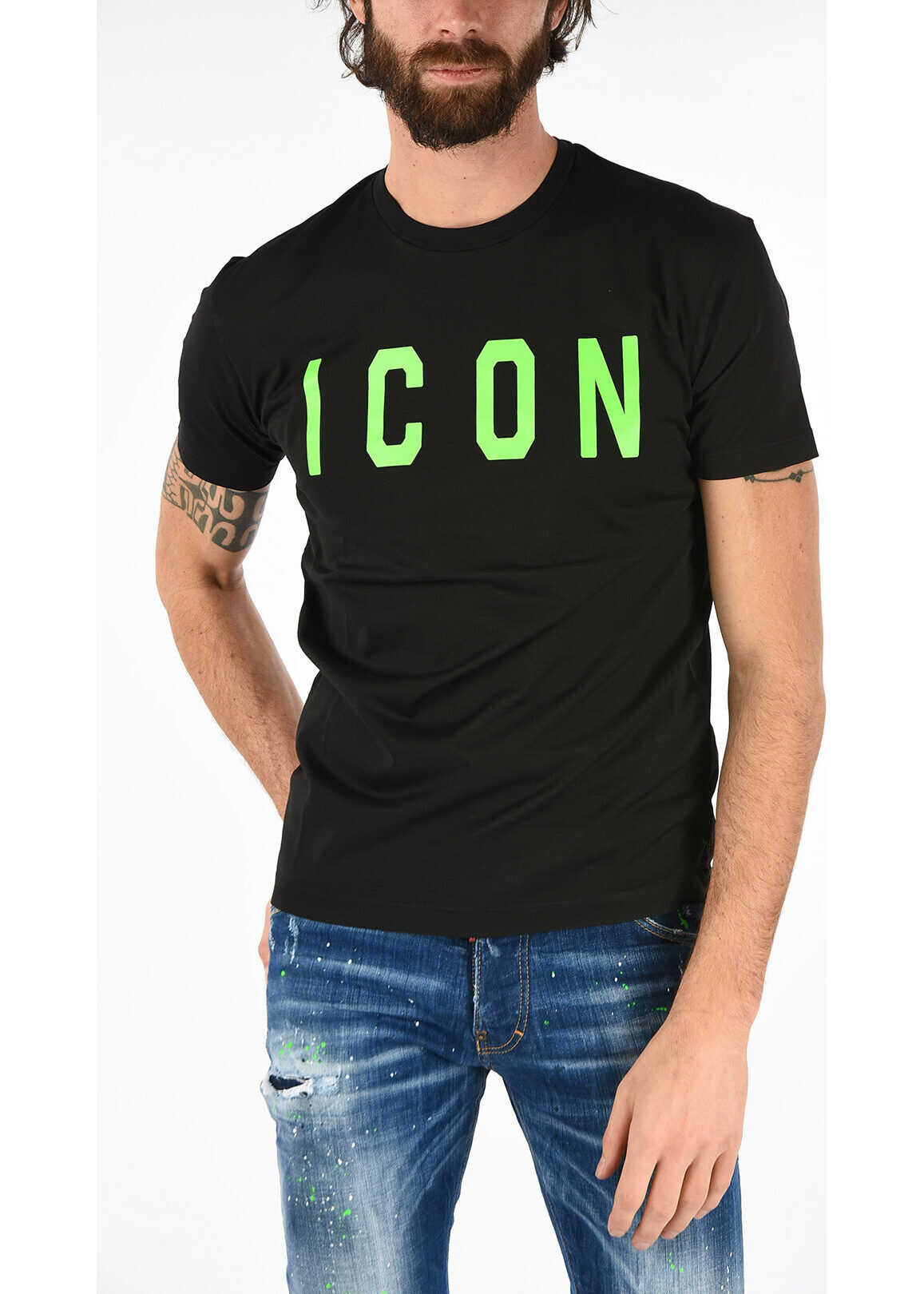 DSQUARED2 ICON Printed COOL FIT T-shirt BLACK
