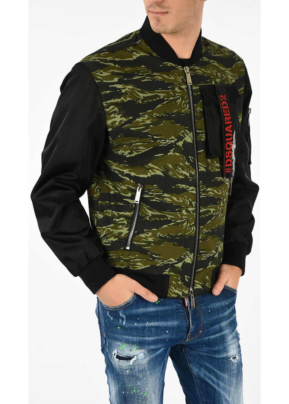 DSQUARED2 Camouflage Bomber MULTICOLOR