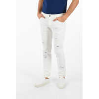 Blugi drepti Distressed Jeans 18 cm Barbati