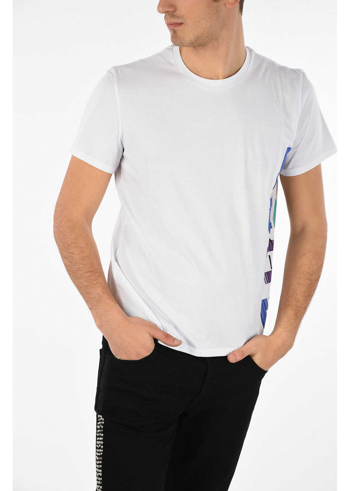 Just Cavalli Printed Crewneck T-shirt WHITE