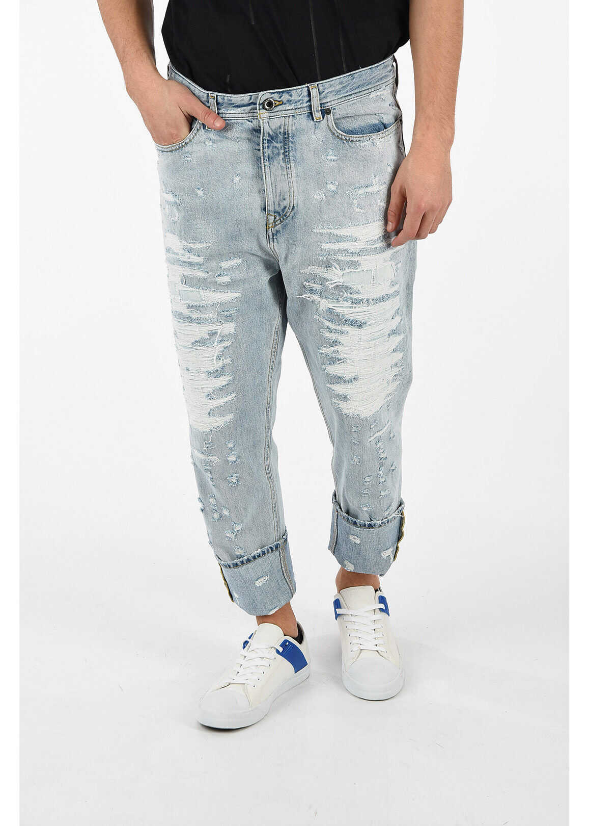 Blug Diesel BLACK GOLD 18cm Distressed TYPE-2846 Jeans LIGHT BLUE