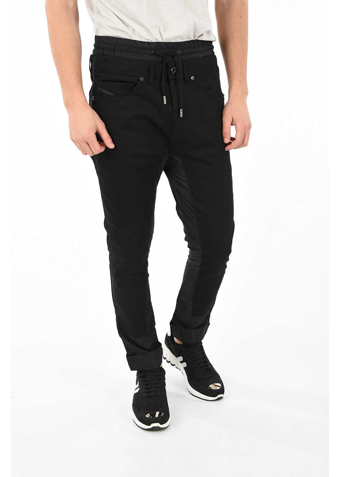 Blug Diesel BLACK GOLD Denim and Nylon TYPE-2838 Jeans BLACK