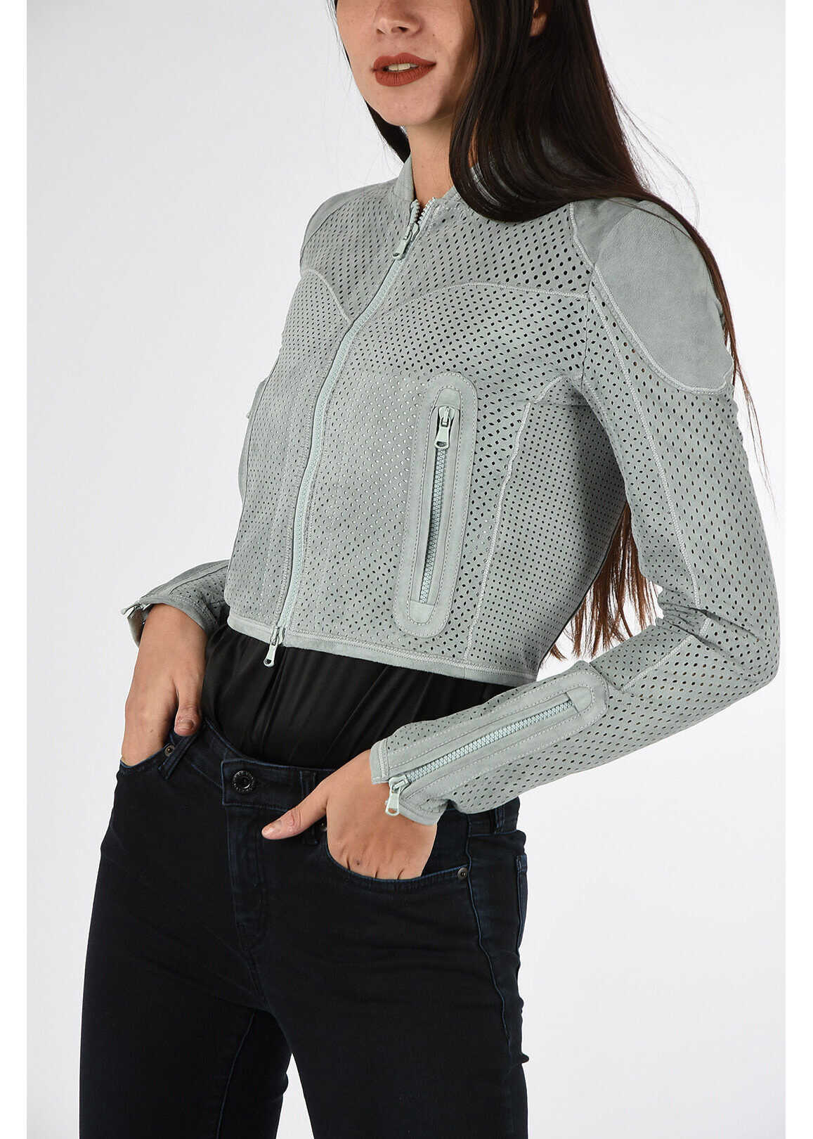 Diesel BLACK GOLD Openwork LOVOCK-TR Jacket LIGHT BLUE