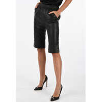 Pantaloni casual BLACK GOLD Leather PERMUDA Shorts Femei