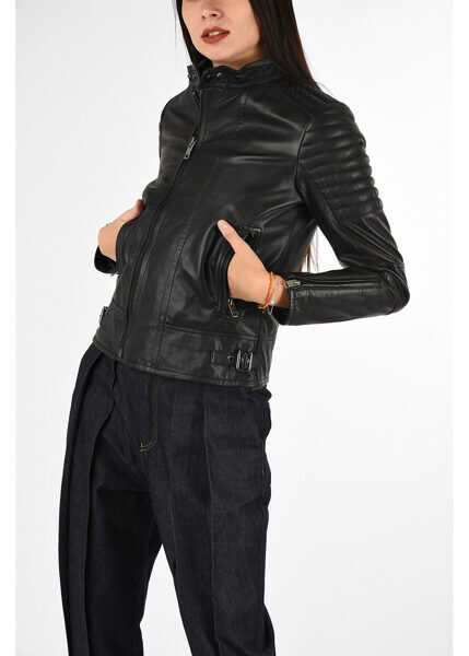 Geci De Piele Diesel Leather Lily Jacket Black Femei Boutique Mall Romania