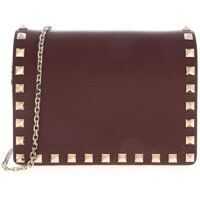 Genti tip postas Rockstud Mini Bag In Wine Color Femei