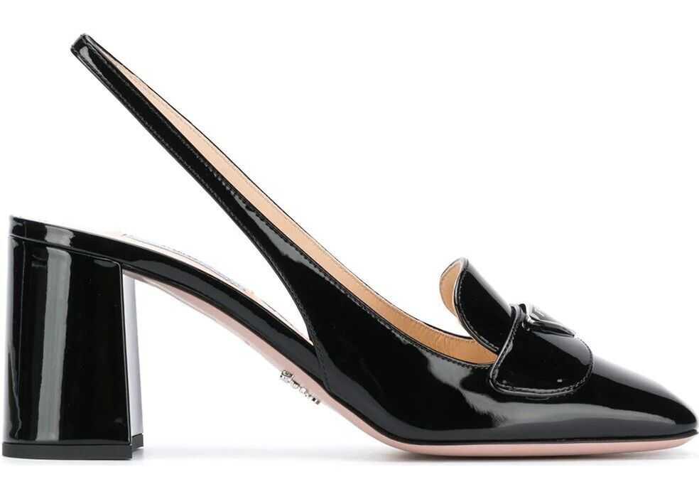 Prada Leather Heels BLACK