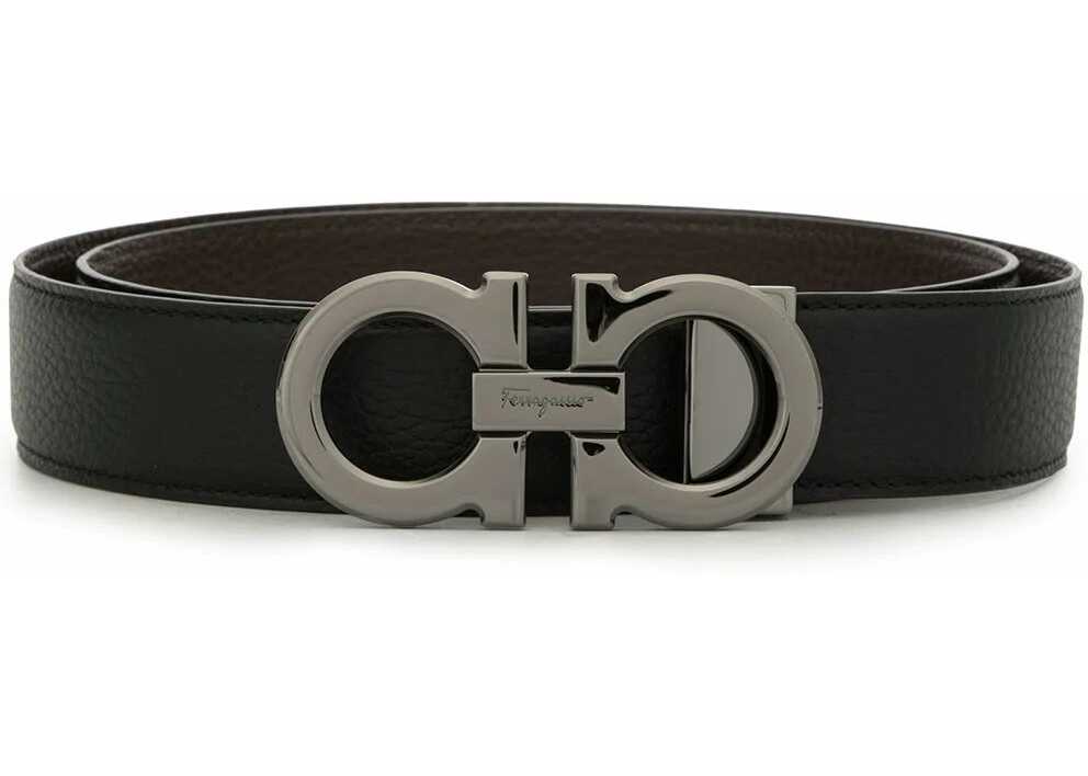 Salvatore Ferragamo Leather Belt BLACK