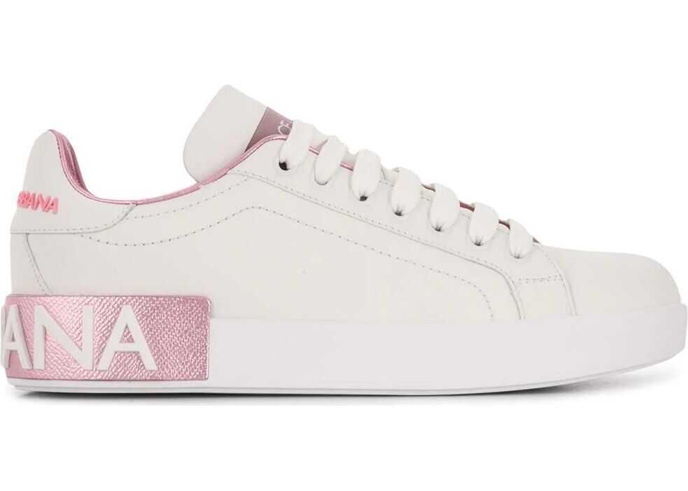 Dolce & Gabbana Leather Sneakers WHITE