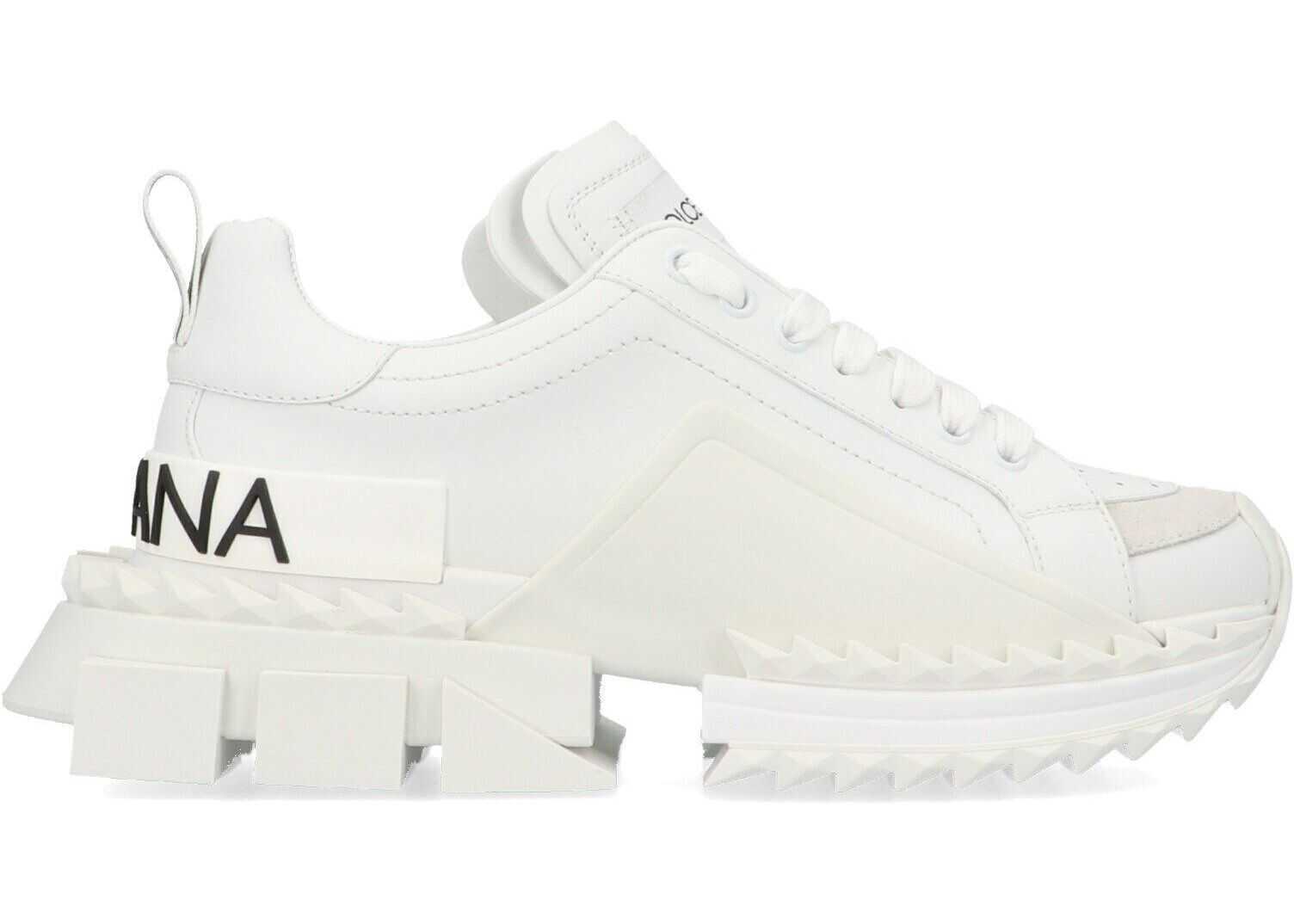 Dolce & Gabbana Leather Sneakers WHITE