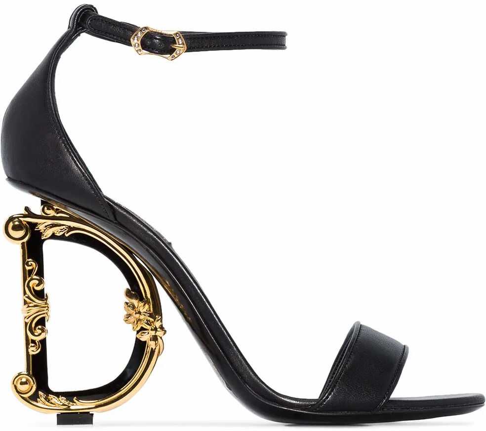 Dolce & Gabbana Leather Sandals BLACK