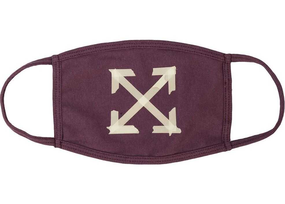 Off-White Cotton Scarf PURPLE