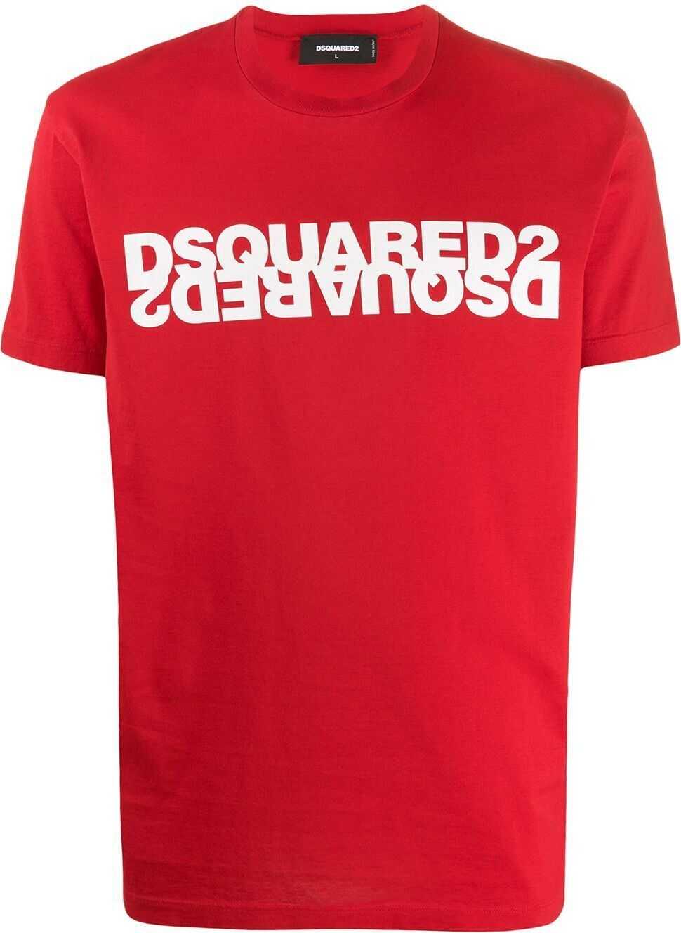 DSQUARED2 Cotton T-Shirt RED