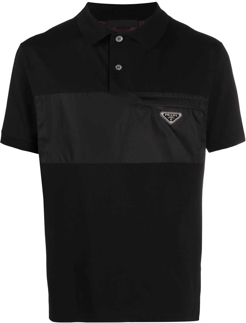 Prada Cotton Polo Shirt BLACK