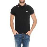 Tricouri Polo Moncler Logo Patch Polo Shirt In Dark Blue
