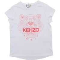 Tricouri Tiger Print T-Shirt In White And Pink Fete