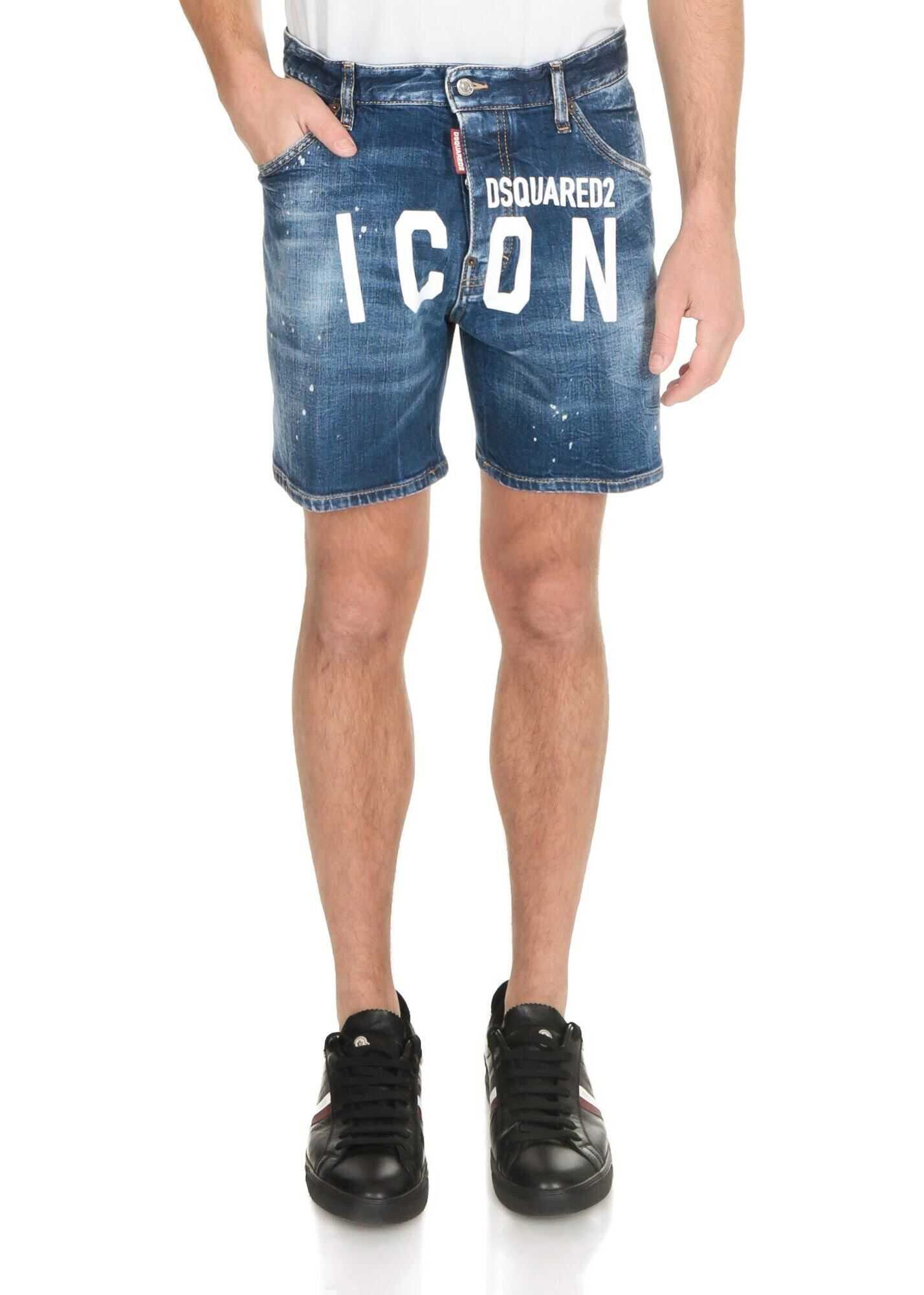 DSQUARED2 Denim Icon Shorts Blue