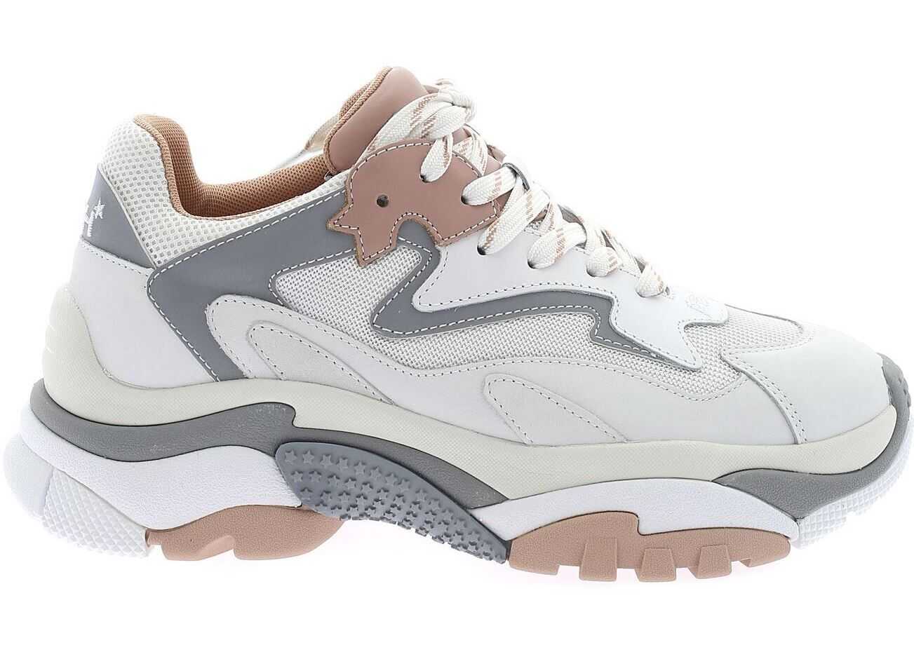 ASH Addict Sneakers In White And Pink White
