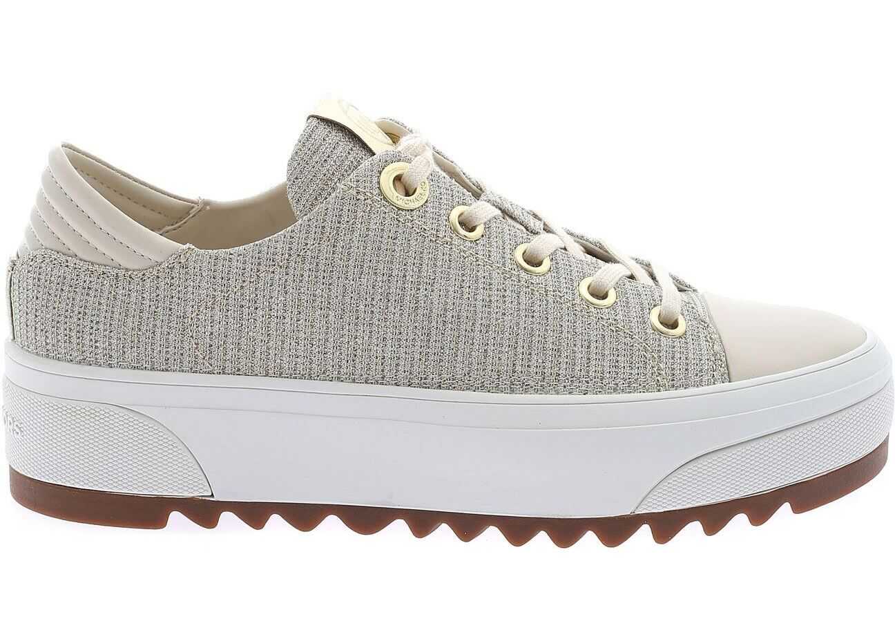 Michael Kors Keegan Sneakers In Gold Color Gold