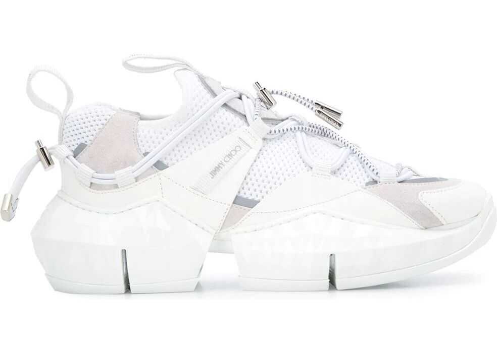 Jimmy Choo Fabric Sneakers WHITE