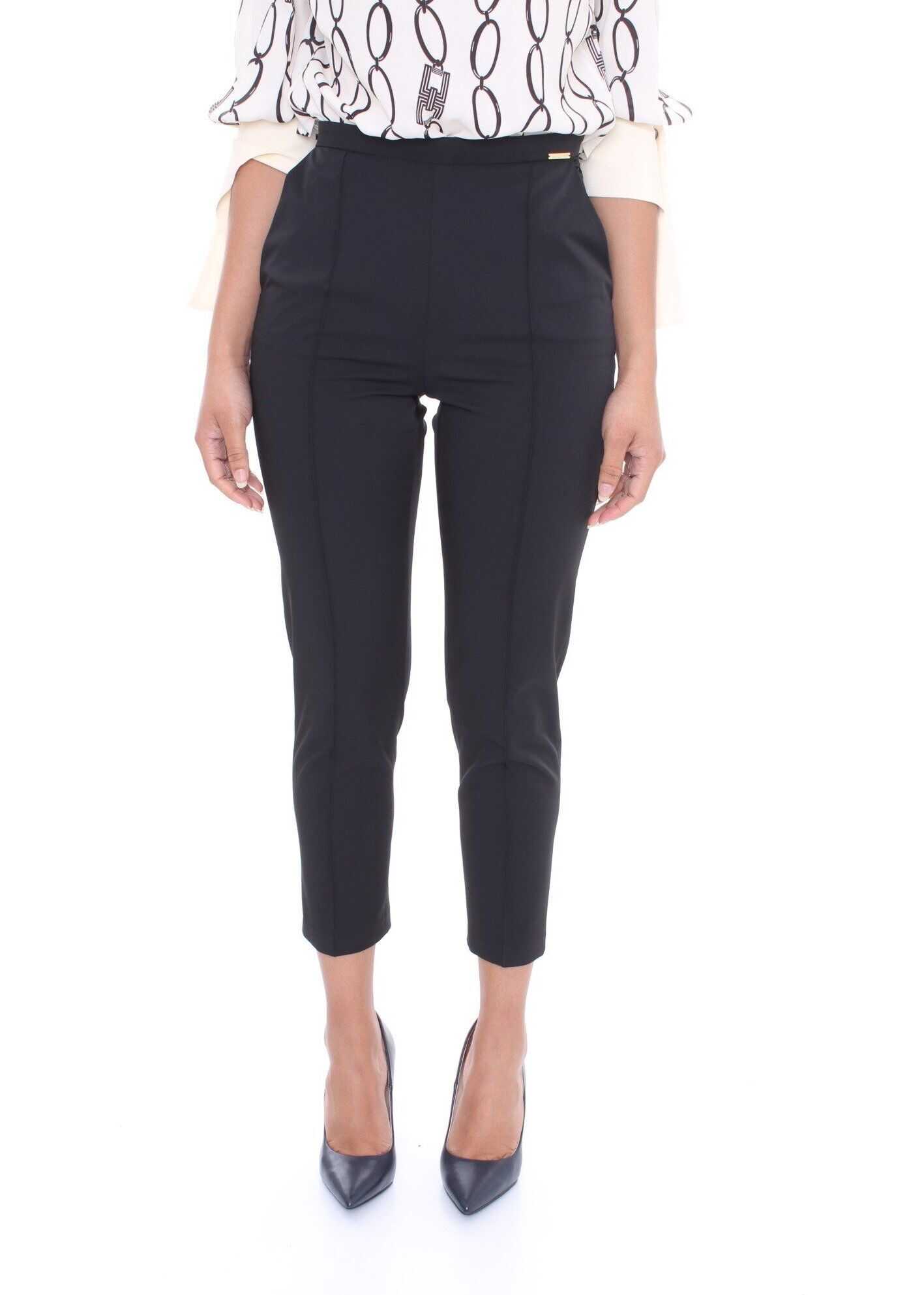 Elisabetta Franchi Polyester Pants BLACK