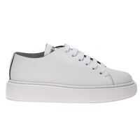Sneakers Branded Sneakers In White Leather Femei