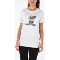Tricouri Just Cavalli Sequined and Studded T-shirt