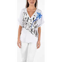 Tricouri Just Cavalli Printed V-necked T-shirt