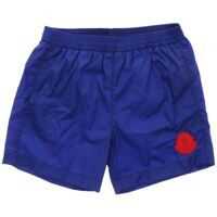 Bermude Logo Swim Trunks In Blue Baieti